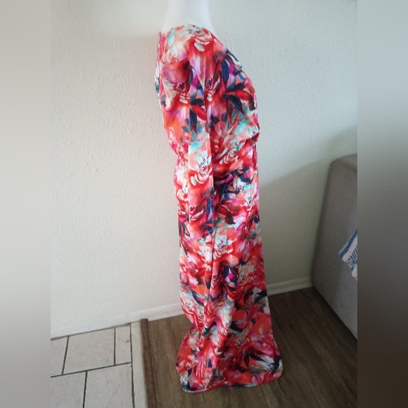 Soft Surroundings Le Jardin Faux Wrap Maxi Dress | L - Picture 5 of 8